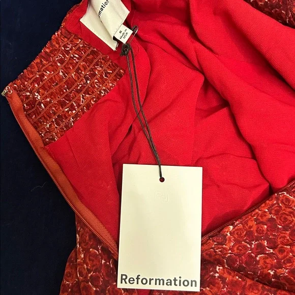 Reformation Lela Sweetheart A-line Midi Dress - Picture 11 of 13